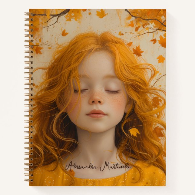 Carrot Top Kid - Personalised Fantasy Notebook (Front)