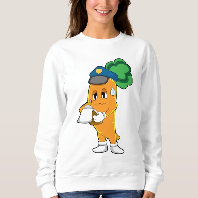 Carrot Traffic warden Parking ticket Sweatshirt (Front)
