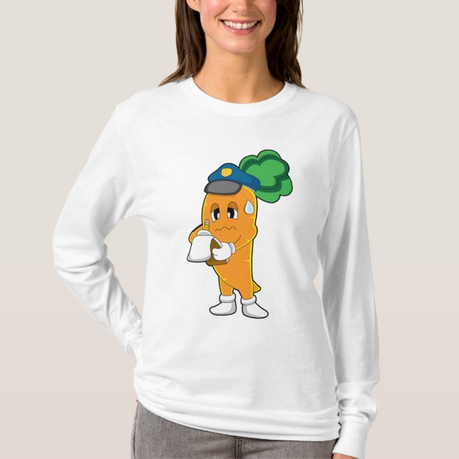 Carrot Traffic warden Parking ticket T-Shirt (Front)
