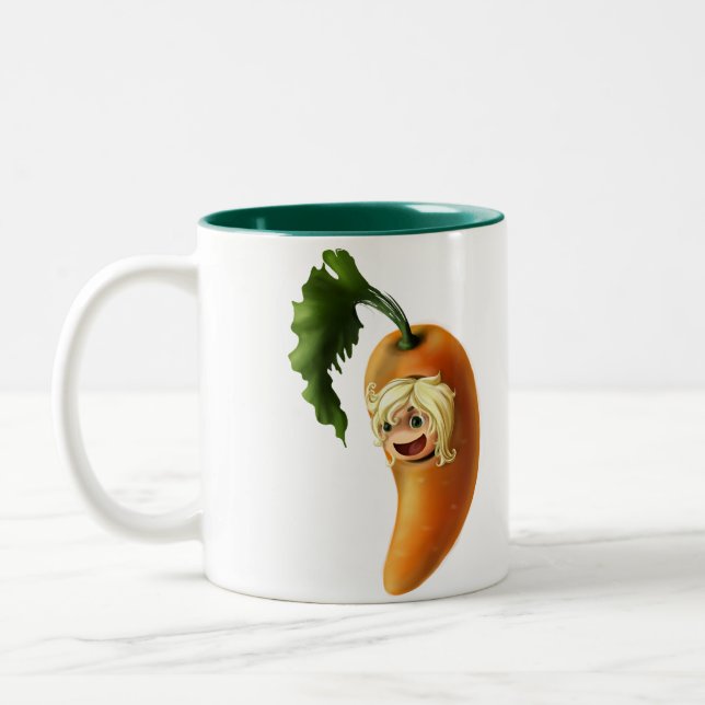 Carrot Two-Tone Coffee Mug (Left)