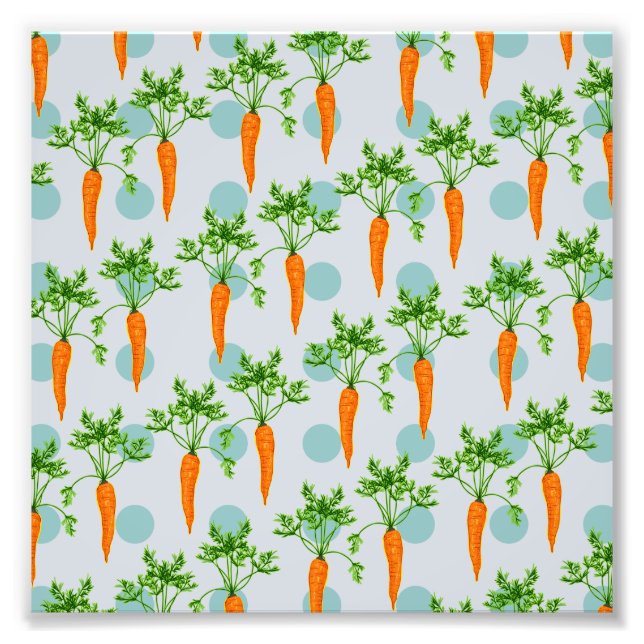 Carrot vegetable pattern photo print (Front)