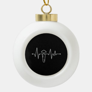 Carrot Vegetable Vegan Ceramic Ball Christmas Ornament