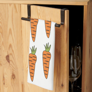 Carrot Vegetables Veggies Chef Tea Towel