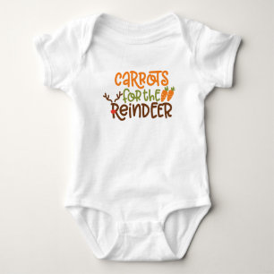 Carrots for the Reindeer  Baby Bodysuit