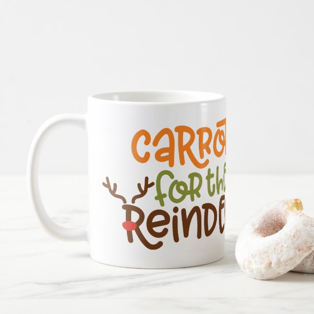 Carrots for the Reindeer  Coffee Mug (With Donut)