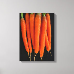 Carrots from our garden canvas print