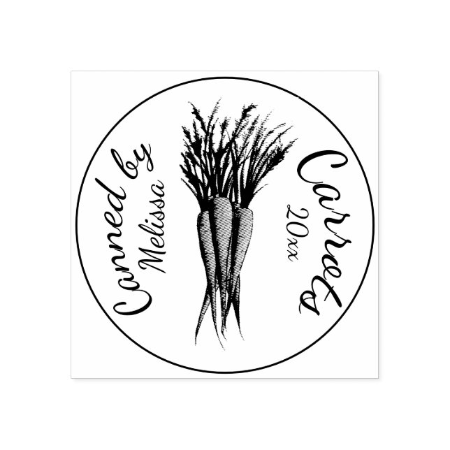 Carrots Home Canned By From the Kitchen Garden of Rubber Stamp (Imprint)
