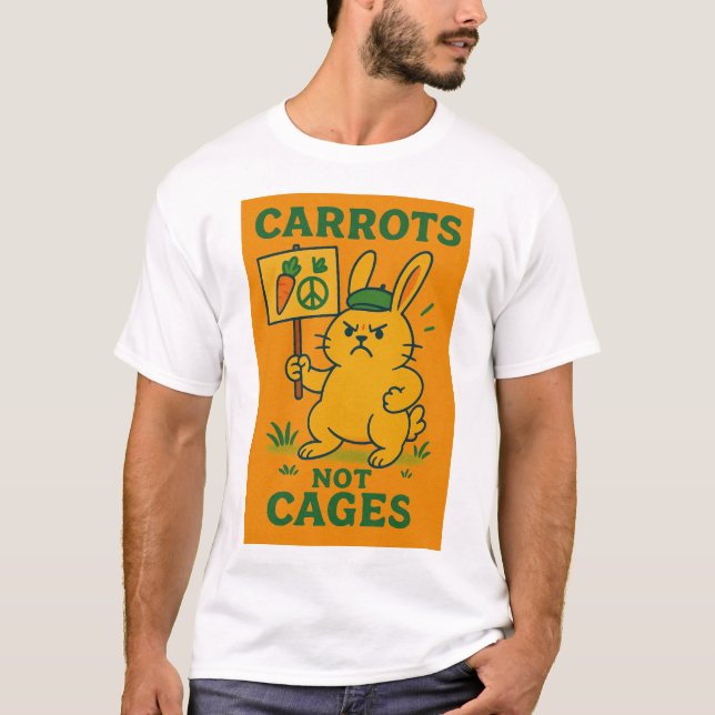 Carrots Not Cages T-Shirt (Front)