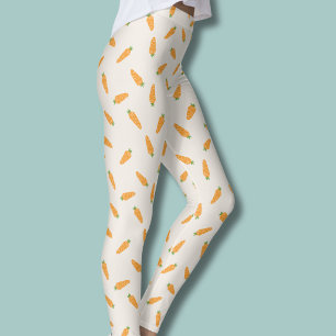 Carrots Vegetable pattern Leggings