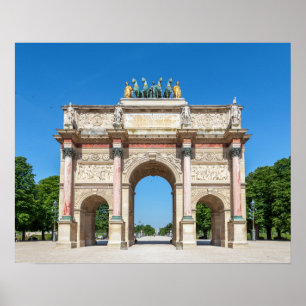 Carrousel Arch of Triumph in Paris, France Poster