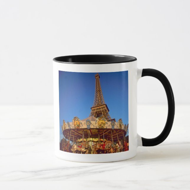 Carrousel, Eiffel Tower, Paris, France Mug (Right)