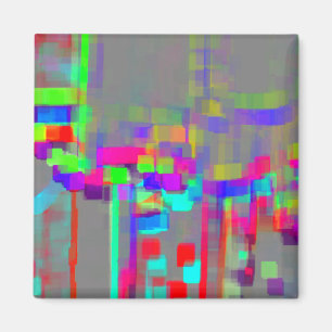 "Carrousel" Geometric Art Magnet