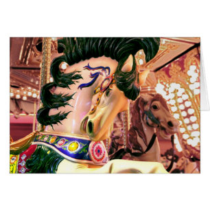 Carrousel Horse Card