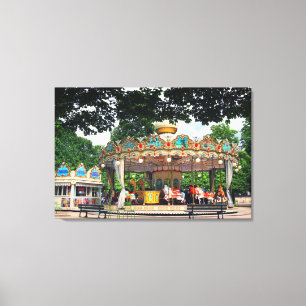 Carrousel in the Tuileries, Paris, France Canvas Print