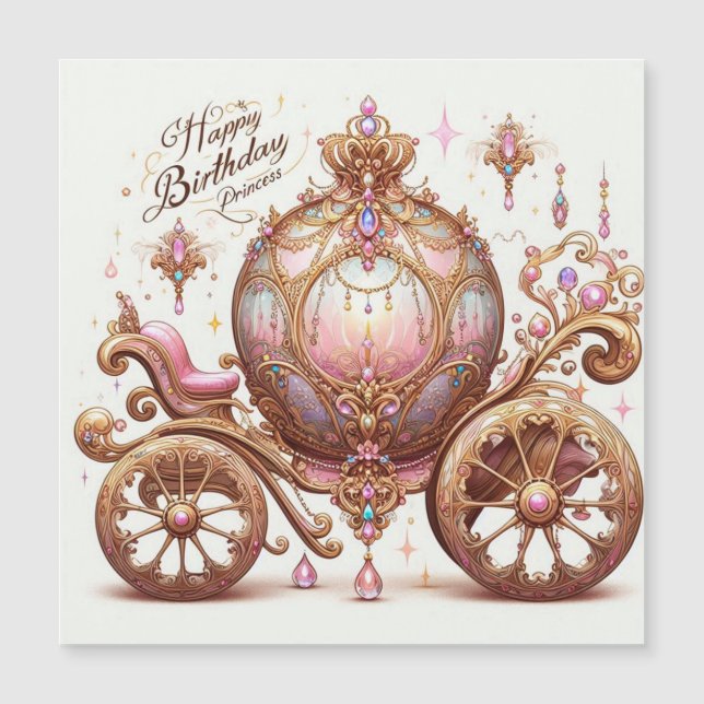 Carroza Collection Princess Magnetic Card (Front)