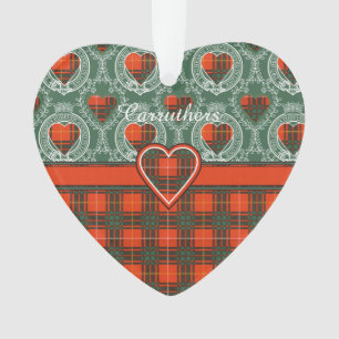 Carruthers clan Plaid Scottish kilt tartan Ornament