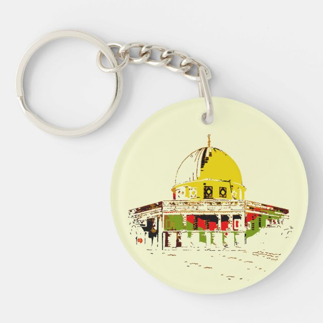 Carry Jerusalem: Dome of the Rock Keychain (Front)