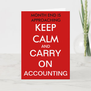 Carry on Accounting Accountant Birthday Card