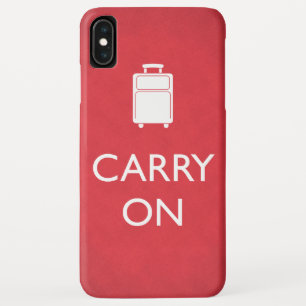CARRY ON - Luggage - Funny Red Case-Mate iPhone Case