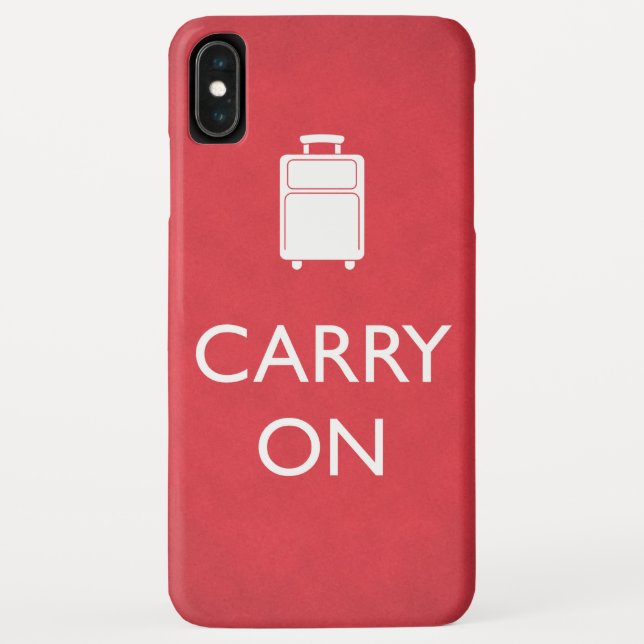 CARRY ON - Luggage - Funny Red Case-Mate iPhone Case (Back)