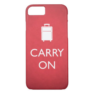 CARRY ON - Luggage - Funny Red Case-Mate iPhone Case