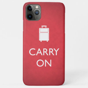 CARRY ON - Luggage - Funny Red Case-Mate iPhone Case