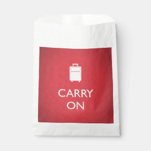 CARRY ON - Luggage - Funny Red Favour Bags