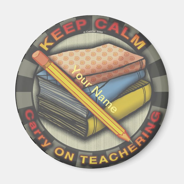 Carry On Teachering Books  magnet (Front)