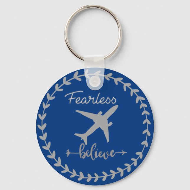 "Carry Your Dreams: Empowering Keychain" Key Ring (Front)