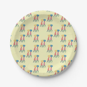Carrying A Pill Pattern Paper Plate