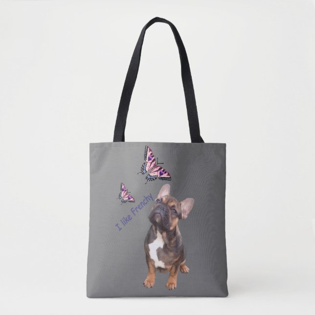 carrying bag with French bulldog (Front)