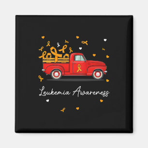 Carrying Orange Ribbon Leukaemia Awareness Magnet