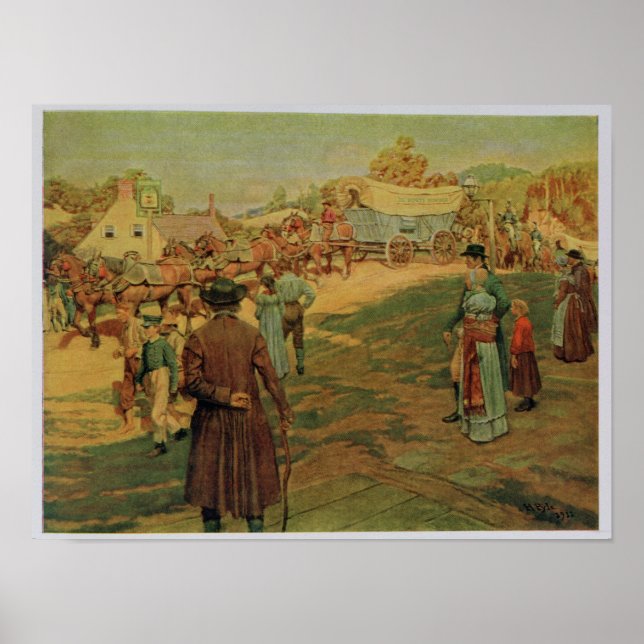 Carrying Powder to Perry at Lake Erie, 1911 Poster (Front)