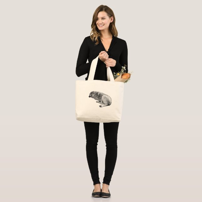 Carrying Quiet Stillness Large Tote Bag (Front (Model))