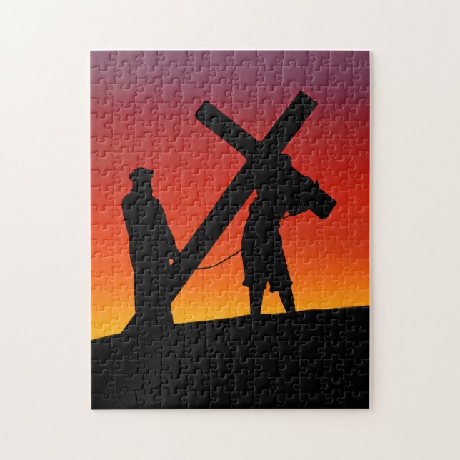Carrying the Cross Jigsaw Puzzle (Vertical)