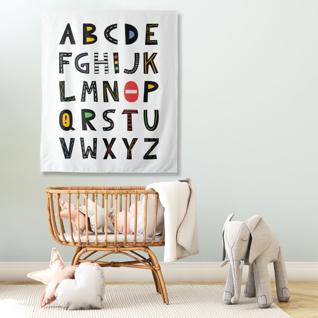 Cars Alphabet Nursery Kids Room  Tapestry (Creator Uploaded)