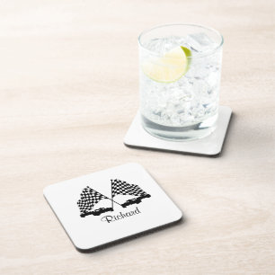 Cars and Chequered Flag Race Personal Coaster