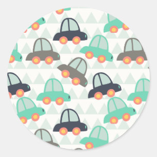 Cars and More Cars Classic Round Sticker