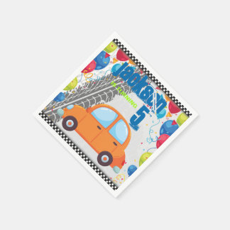 Cars and tracks Birthday design Napkin