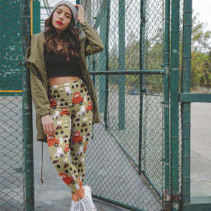 cars and traffic lights leggings