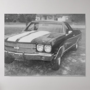 Cars black car poster