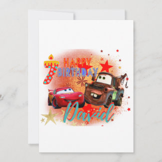 Cars Custom Birthday Card