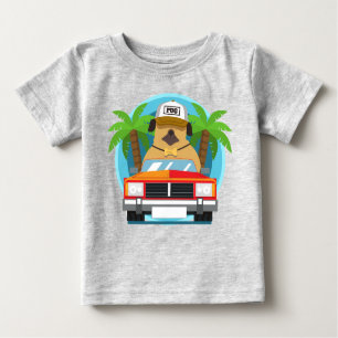 Cars for kids Racing Funny Bumper Retro Meme Baby T-Shirt