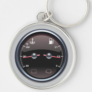 Cars Fuel Temperature Metre Keychain