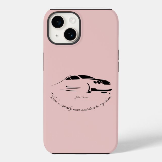 "Cars' is near to my heart ", iPhone 14 Case (Back)
