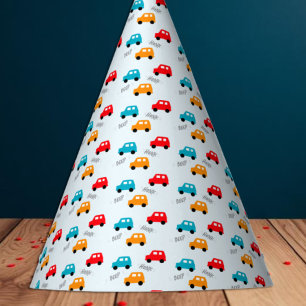 Cars Kids Boy Birthday Party Hat