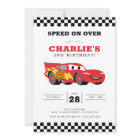 Cars Lightning McQueen Birthday Invitation