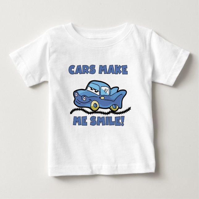 Cars Make Me Smile T-shirts and Gifts (Front)