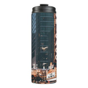 CARS NEAR BUILDINGS THERMAL TUMBLER