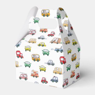 Cars Pattern Favour Box